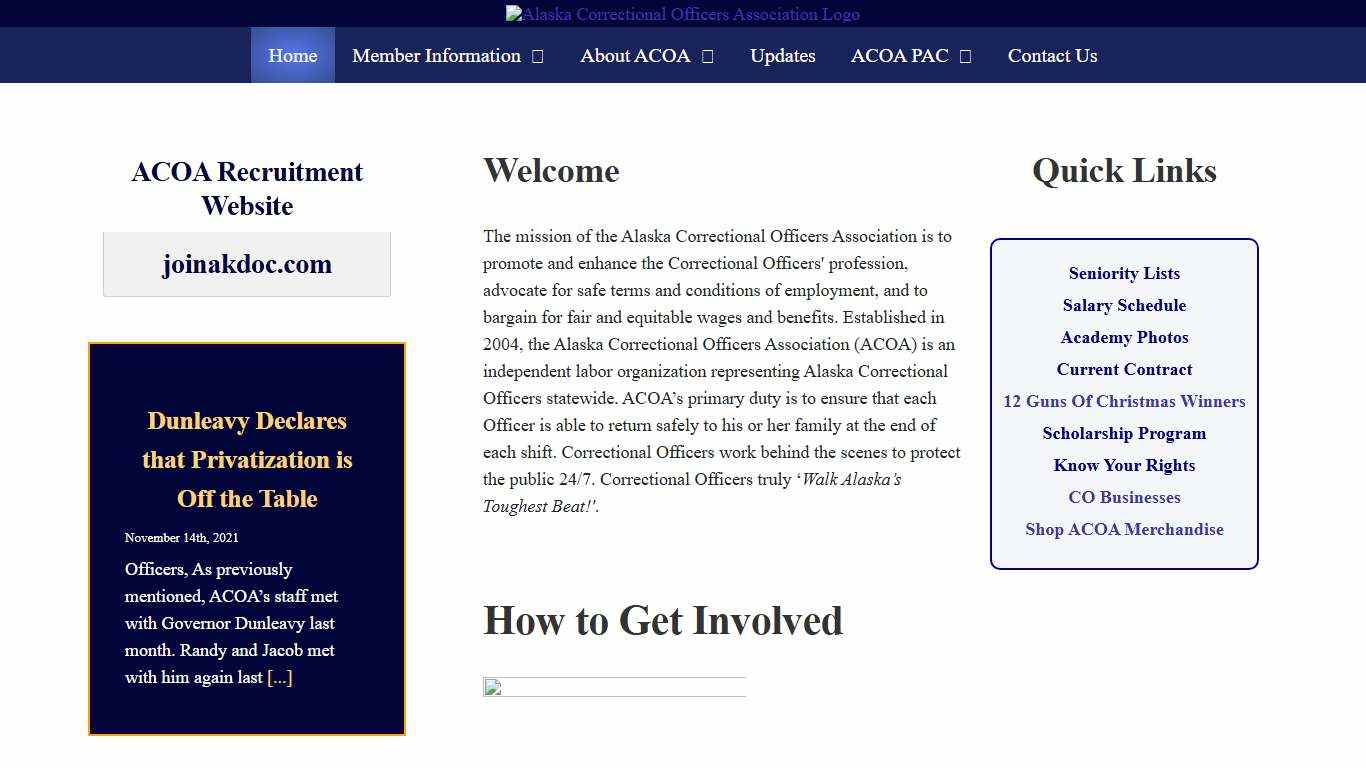 Homepage - Alaska Correctional Officers Association